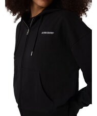 GUESS JEANS EMBRO Sweat &agrave; capuche zipp&eacute; jetbla - Sweat-shirts pour femmes - 4