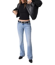 GUESS JEANS SLIM LOGO EMBOSSED T-shirt &agrave; manches longues jetbla - T-shirt - 3