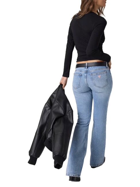 SLIM LOGO EMBOSSED T-shirt &agrave; manches longues jetbla - T-shirt