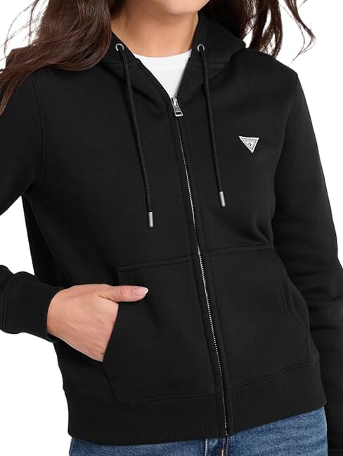 REGULAR MINI Sweat &agrave; capuche zipp&eacute; jetbla - Sweat-shirts pour femmes