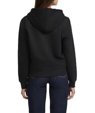 GUESS JEANS REGULAR MINI Sweat &agrave; capuche zipp&eacute; jetbla - Sweat-shirts pour femmes - 6