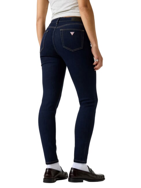 HIGH RISE jeans skinny brillance de rin&ccedil;age fonc&eacute; - Jeans