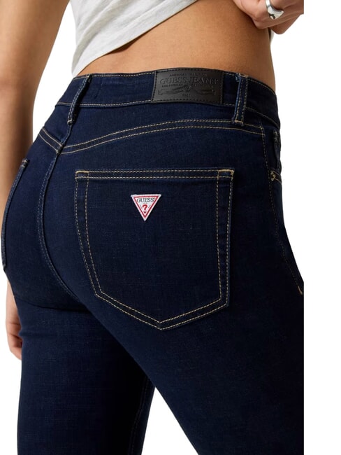HIGH RISE jeans skinny brillance de rin&ccedil;age fonc&eacute; - Jeans