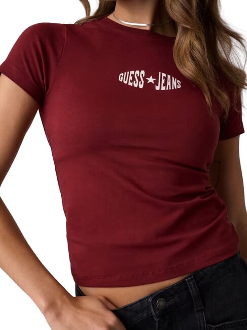 PRINT SLIM T-shirt &agrave; manches courtes ajust&eacute; rouge du vignoble - T-shirt