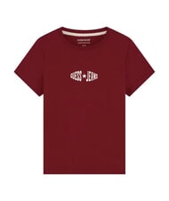 GUESS JEANS PRINT SLIM T-shirt &agrave; manches courtes ajust&eacute; rouge du vignoble - T-shirt - 5