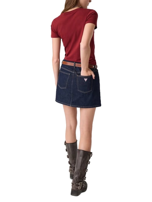 SLIM LOGO T-shirt extensible coupe slim rouge du vignoble - T-shirt
