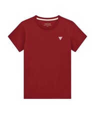 GUESS JEANS SLIM LOGO T-shirt extensible coupe slim rouge du vignoble - T-shirt - 5
