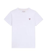 GUESS JEANS TRIANGLE T-shirt en coton blanc pur - T-shirt - 6