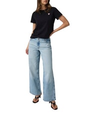 GUESS JEANS TRIANGLE T-shirt en coton jetbla - T-shirt - 3