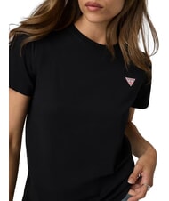 GUESS JEANS TRIANGLE T-shirt en coton jetbla - T-shirt - 5