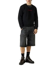 GUESS JEANS SLIM LOGO Sweat-shirt jetbla - Pulls molletonn&eacute;s - 3
