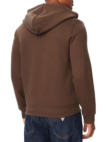 SLIM MINI Sweat &agrave; capuche zipp&eacute; caf&eacute; noir - Pulls molletonn&eacute;s