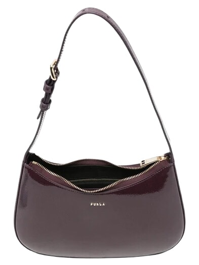 MARGOT Sac bandouli&egrave;re en cuir verni floraison hivernale - Sacs pour Femme
