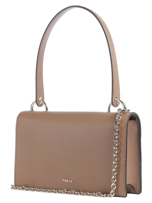 AMELIA Sac bandouli&egrave;re en cuir, avec bandouli&egrave;re caramel au beurre - Sacs pour Femme