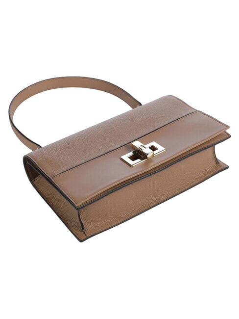 AMELIA Sac bandouli&egrave;re en cuir, avec bandouli&egrave;re caramel au beurre - Sacs pour Femme
