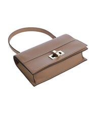 FURLA AMELIA Sac bandouli&egrave;re en cuir, avec bandouli&egrave;re caramel au beurre - Sacs pour Femme - 4