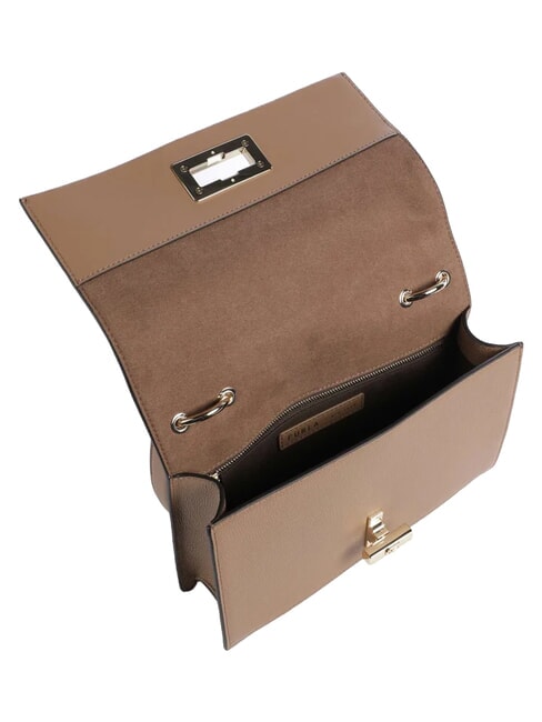 AMELIA Sac bandouli&egrave;re en cuir, avec bandouli&egrave;re caramel au beurre - Sacs pour Femme