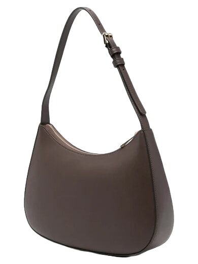 MARGOT Sac bandouli&egrave;re en cuir chocolat - Sacs pour Femme