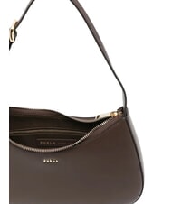 FURLA MARGOT Sac bandouli&egrave;re en cuir chocolat - Sacs pour Femme - 5