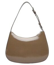 FURLA MARGOT Sac bandouli&egrave;re en cuir verni gris boueux - Sacs pour Femme - 4