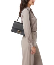 FURLA AMELIA Sac bandouli&egrave;re en cuir, avec bandouli&egrave;re Noir - Sacs pour Femme - 2