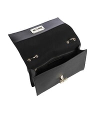 FURLA AMELIA Sac bandouli&egrave;re en cuir, avec bandouli&egrave;re Noir - Sacs pour Femme - 5