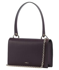FURLA AMELIA Sac bandouli&egrave;re en cuir, avec bandouli&egrave;re floraison hivernale - Sacs pour Femme - 3