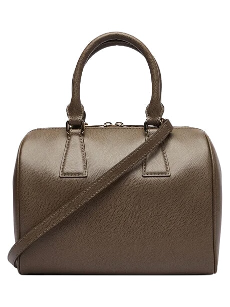 OLIVIA Sac &agrave; main avec bandouli&egrave;re gris boueux - Sacs pour Femme