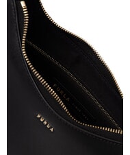 FURLA MARGOT Sac bandouli&egrave;re en cuir Noir - Sacs pour Femme - 5