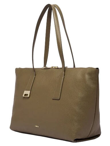 OLIVIA Sac cabas en cuir gris boueux - Sacs pour Femme