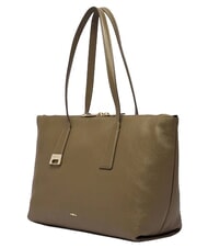 FURLA OLIVIA Sac cabas en cuir gris boueux - Sacs pour Femme - 3
