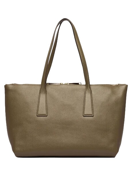 OLIVIA Sac cabas en cuir gris boueux - Sacs pour Femme