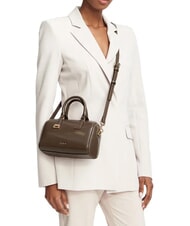 FURLA OLIVIA Sac &agrave; main en cuir avec bandouli&egrave;re gris boueux - Sacs pour Femme - 2