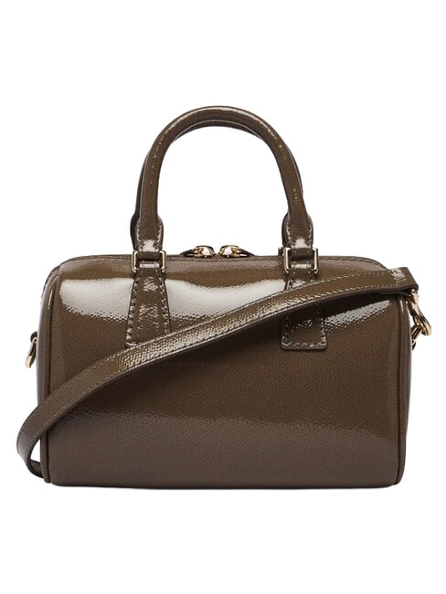 OLIVIA Sac &agrave; main en cuir avec bandouli&egrave;re gris boueux - Sacs pour Femme