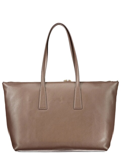 OLIVIA sac cabas bandouli&egrave;re en cuir gris boueux - Sacs pour Femme