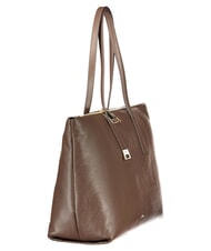FURLA OLIVIA sac cabas bandouli&egrave;re en cuir gris boueux - Sacs pour Femme - 3