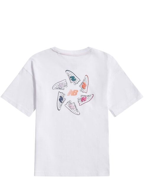 CIRCLE GRAPHIC T-shirt en coton blanc &eacute;clatant - Tee-shirt enfant