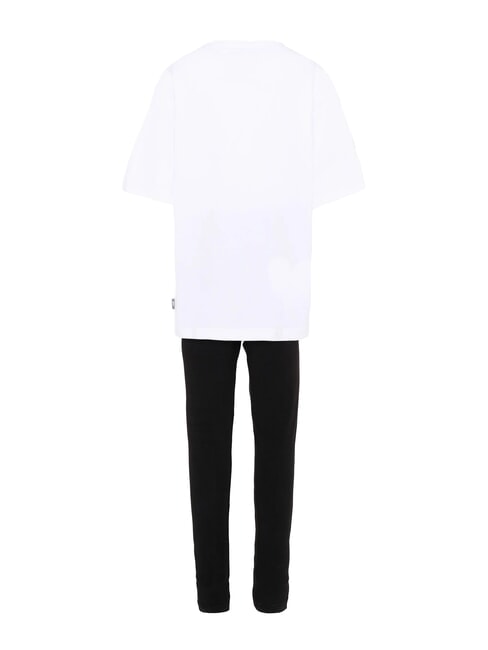 GRAPHIC Ensemble T-shirt + pantalon de surv&ecirc;tement blanc &eacute;clatant - Surv&ecirc;tements pour enfants