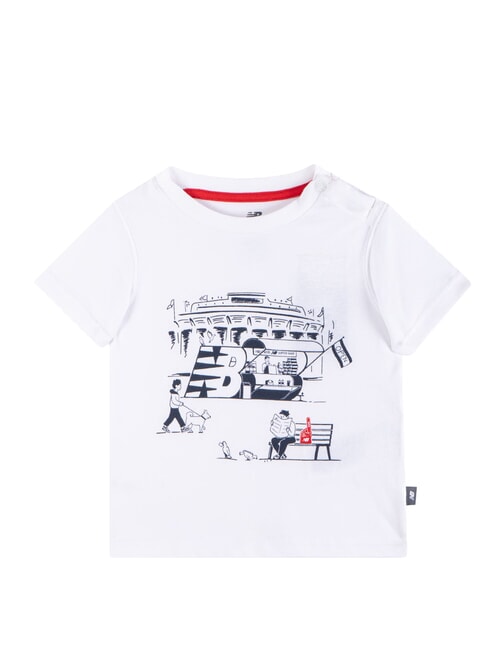 STADIUM Ensemble b&eacute;b&eacute; : T-shirt + pantalon blanc &eacute;clatant - Surv&ecirc;tements pour enfants