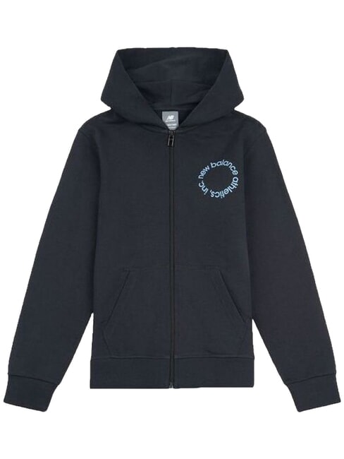 CIRCULAR LOGO Sweat-shirt enfant, fermeture &eacute;clair int&eacute;grale caviar nb - B&eacute;b&eacute; Sweat