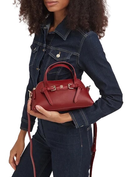 TH BUCKLE Sac &agrave; main avec bandouli&egrave;re rouge d'automne - Sacs pour Femme