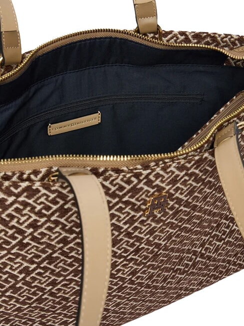 TH JACQUARD sac bandouli&egrave;re mousse de toundra - Sacs pour Femme