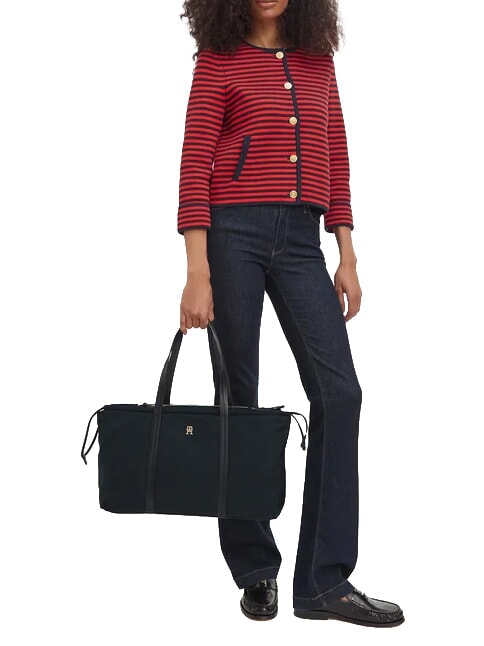 TH SOFT NYLON Sac bandouli&egrave;re, tr&egrave;s grand le noir - Sacs pour Femme