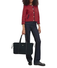 TOMMY HILFIGER TH SOFT NYLON Sac bandouli&egrave;re, tr&egrave;s grand le noir - Sacs pour Femme - 2