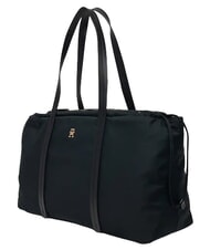 TOMMY HILFIGER TH SOFT NYLON Sac bandouli&egrave;re, tr&egrave;s grand le noir - Sacs pour Femme - 3