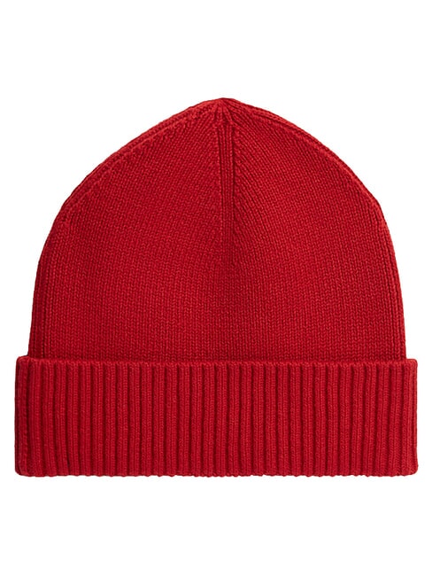 TH FLAG Bonnet en coton avec revers rouge moyen - Bonnets