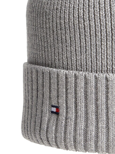 TH FLAG Bonnet en coton avec revers gris chin&eacute; moyen - Bonnets