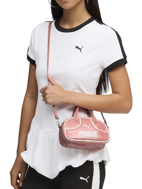 1976 MICRO GRIP Mini sac &agrave; main avec bandouli&egrave;re rose sauvage - Sacs pour Femme