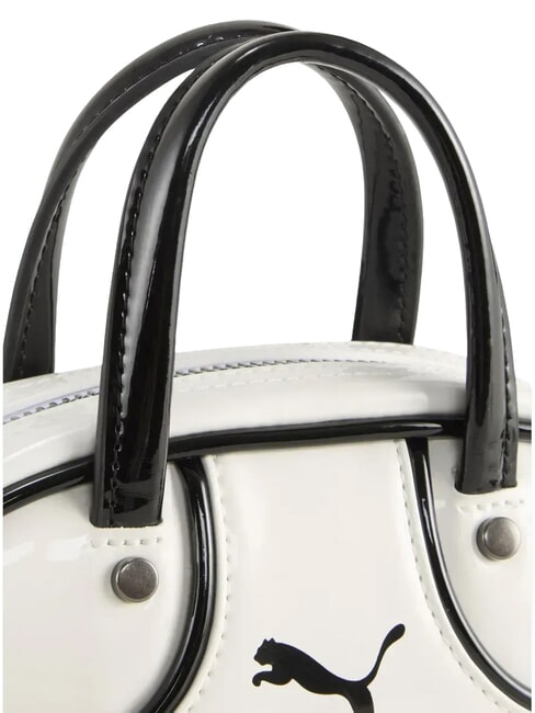 1976 MICRO GRIP Mini sac &agrave; main avec bandouli&egrave;re blanc-noir - Sacs pour Femme