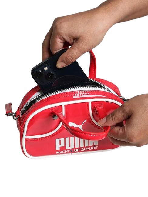 1976 MICRO GRIP Mini sac &agrave; main avec bandouli&egrave;re rouge pour toujours - Sacs pour Femme